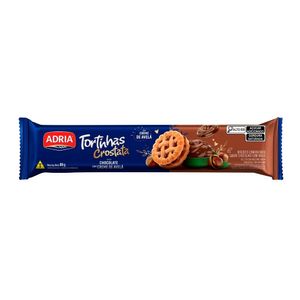 Biscoito Recheio Chocolate com Creme de Avelã Adria Tortinhas Crostata 80g