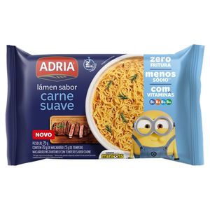 Macarrão Instantâneo Lámen Carne Suave Minions Adria 75g