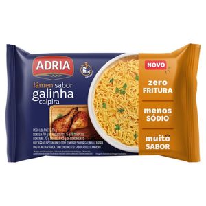 Macarrão Instantâneo Lámen Galinha Caipira Adria 75g