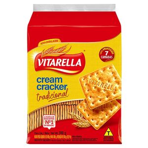 Biscoito Cream Cracker Amanteigado Tradicional Vitarella 350g