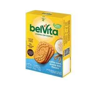 Biscoito Leite e Aveia BelVita Multipack 75g com 3 Unidades de 25g