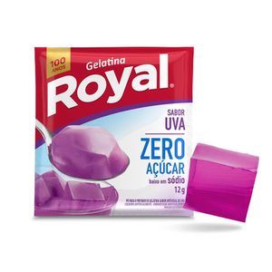 Gelatina em Pó Sem Açúcar Uva Royal 12g
