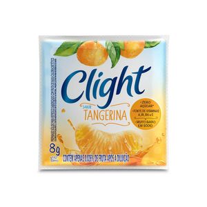 Refresco em Pó Tangerina Sem Açúcar Clight 8g