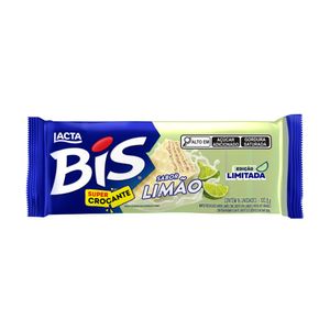 Wafer Limão Recheado com Chocolate Branco Bis Lacta 100,8g