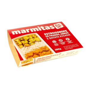 Marmita Estrogonofe de Frango, Arroz e Batata Assada Liv Up 300g