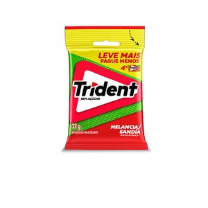 Chiclete Melancia Trident 32g com 4 Unidades