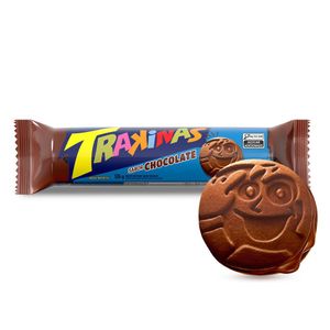 Biscoito Recheado Chocolate Trakinas 126g