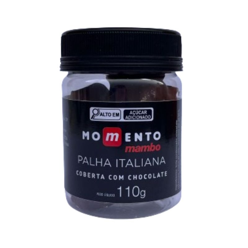 Palha Italiana com Cobertura de Chocolate Mambo 110g | Mambo ...