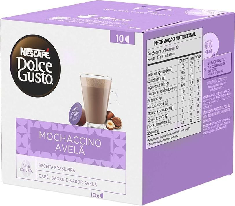 Café Dolce Gusto de Avelã Nescafé 10 Cápsulas Mambo Supermercado