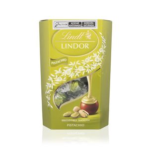 Caixa de Bombons Chocolate Ao Leite com Pistache Lindt Lindor 200g Com 16 unidades