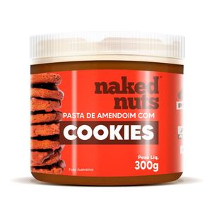 Pasta de Amendoim com Cookies de Chocolate Naked Nuts 300g