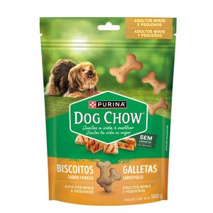 Biscoitos Frango Minis & Pequenos DOG CHOW 500g