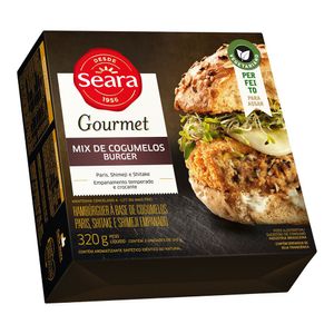 Hambúrguer Mix de cogumelos burger Seara Gourmet 320g