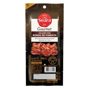 Salame com Borda de Pimenta Fatiado Seara Gourmet 100g