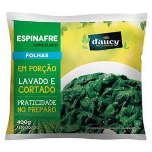 Espinafre em Folhas Congelado D'aucy 400g
