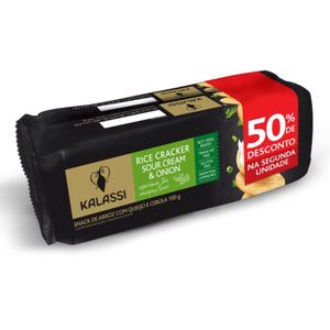 Kit Biscoito de Arrroz com Queijo e Cebola Kalassi 100g