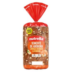 Pão Integral Semente de Abóbora Linhaça Dourada & Cenoura Nutrella 350g