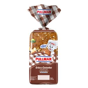 Pão de Forma Integral Grãos e Castanhas Pulman 450g