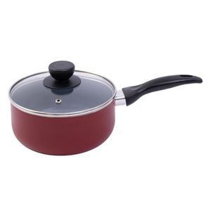 Panela Antiaderente Vermelha Oikos 18cm