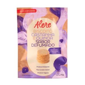 Biscoito de Castanha e Quinoa Defumado Alere Gourmet 70g