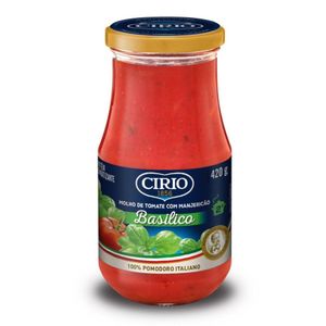 Molho Tomate Basilico Cirio 420g