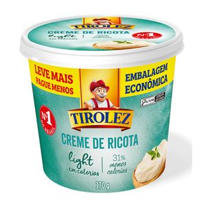 Creme de Ricota Light Tirolez 370g