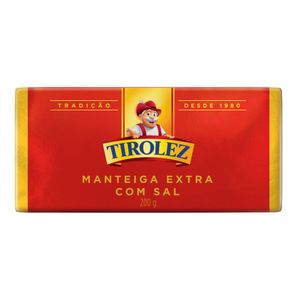 Manteiga com Sal Tablete Tirolez 200g