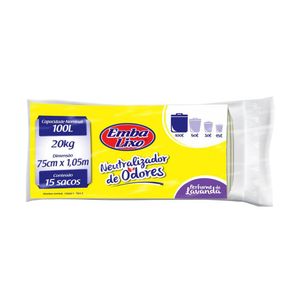 Saco para Lixo Neutralizador de Odores Embalixo 100 Litros