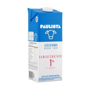 Leite Semidesnatado Longa Vida Paulista 1 Litro