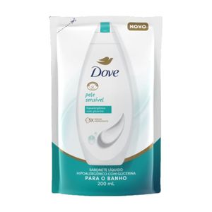 Sabonete Líquido com Glicerina Pele Sensível Dove Refil 200ml