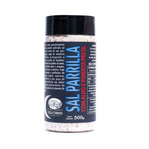 Sal Parrilla com Alho e Pimenta Preta Villa Cerroni 500g