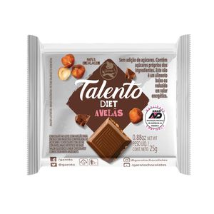 Chocolate Diet com Avelãs Talento Garoto 25g