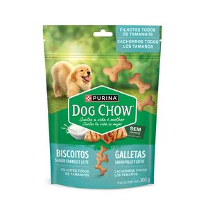 Biscoitos para Filhotes Frango e Leite Dog Chow 300g