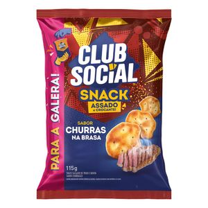 Snack Assado e Crocante Churras na Brasa Club Social 115g