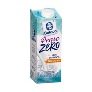 Leite Desnatado Zero Lactose Batavo Pense Zero 1L