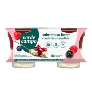 Sobremesa Láctea de Frutas Vermelhas Verde Campo 200g