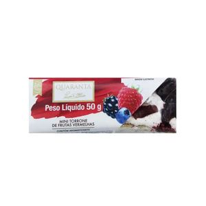 Mini Torrone de Frutas Vermelhas Quaranta 50g