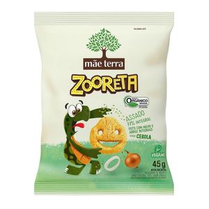 Salgadinho Orgânico Infantil Sabor Cebola Zooreta Mãe Terra 45g