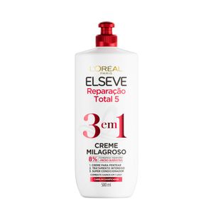 Creme para Pentear 3 em 1 Reparação Total 5 Elseve 500ml