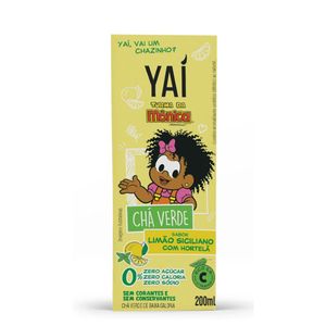 Chá Verde com Limão Ciciliano e Hortelã Turma da Mônica Yaí 200ml