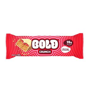 Barra de Proteína Morango e Chantilly Crunch Bold 50g