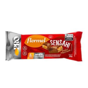 Barra Whey Protein de Amendoim com Caramelo Sensah Flormel 30g