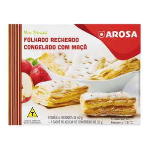 Mini Strudel Recheado com Maçã Congelado Arosa 360g