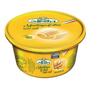 Manteiga Extra sem Sal Gran Mestri Lata 200g
