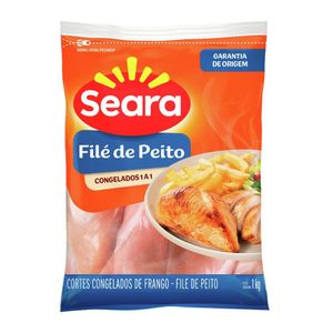 Filé Peito de Frango Congelado IQF Seara 1Kg
