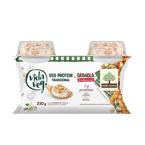 Iogurte Proteico Tradicional com Granola Mãe Terra + Vida Veg 230g