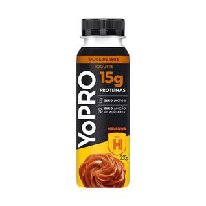 Iogurte Líquido de Doce de Leite 15g de Proteínas Zero Lactose YoPro 250g