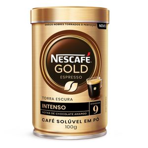Café Solúvel Intensidade 9 Nescafé Gold Espresso Lata 100g