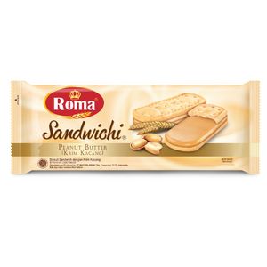 Biscoito Recheado Manteiga de Amendoim Sandwichi Roma 206g
