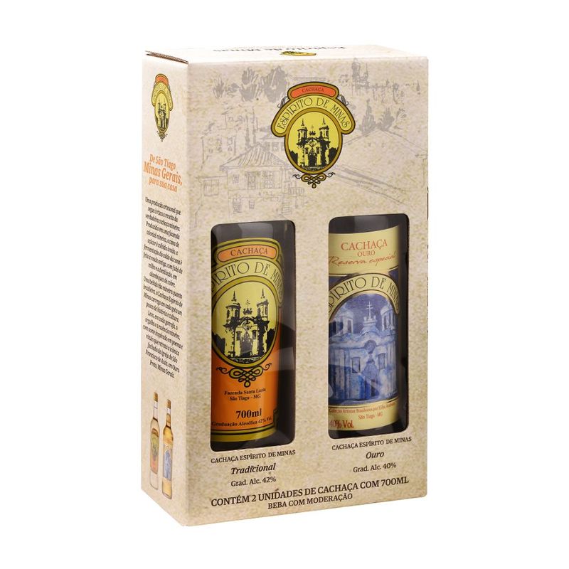 281877-Kit-Cachaca-Tradicional-e-Ouro-Espirito-de-Minas-2-Unidades-com-700ml